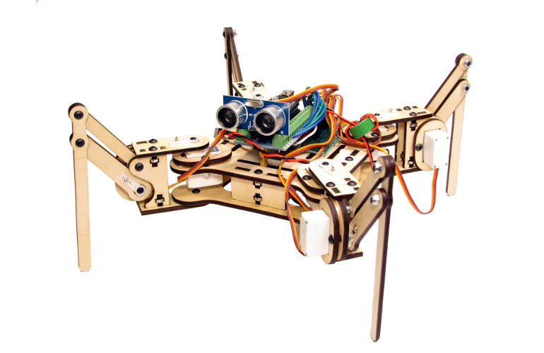 Mover Araña Robot con un Control Remoto Inflarrojo