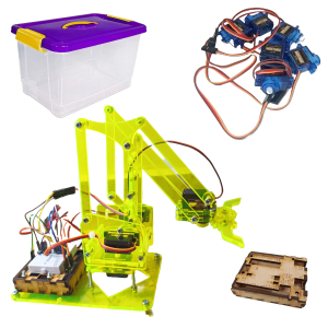 Brazo Robótico MeArm con Servomotores - Verde