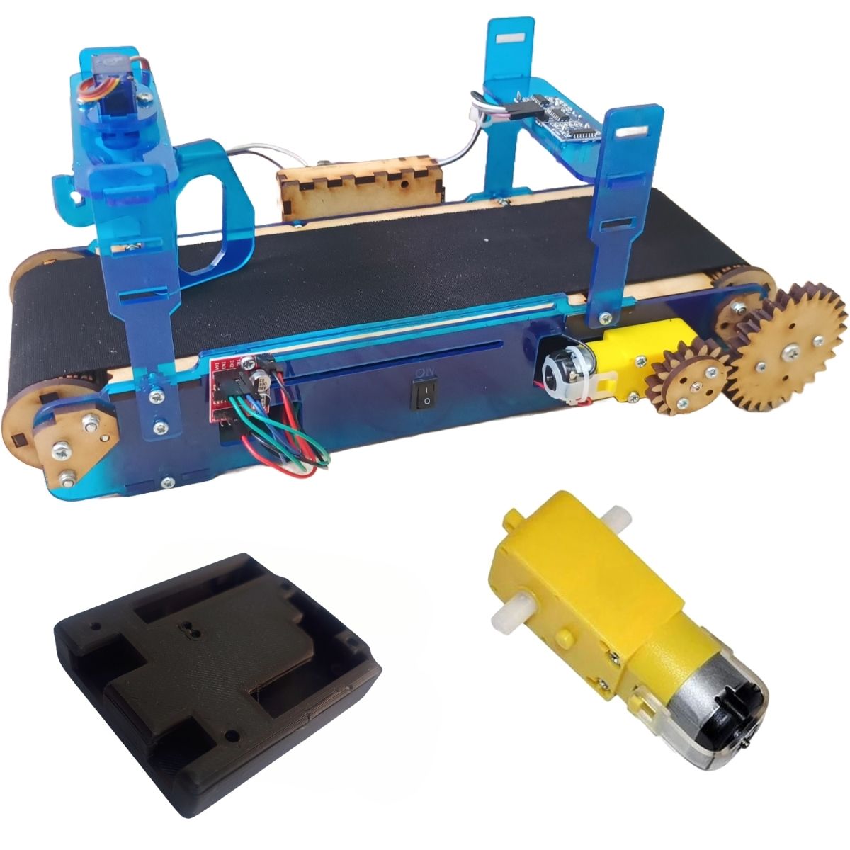 Mini Banda Transportadora Educativa Didactica Azul Basica