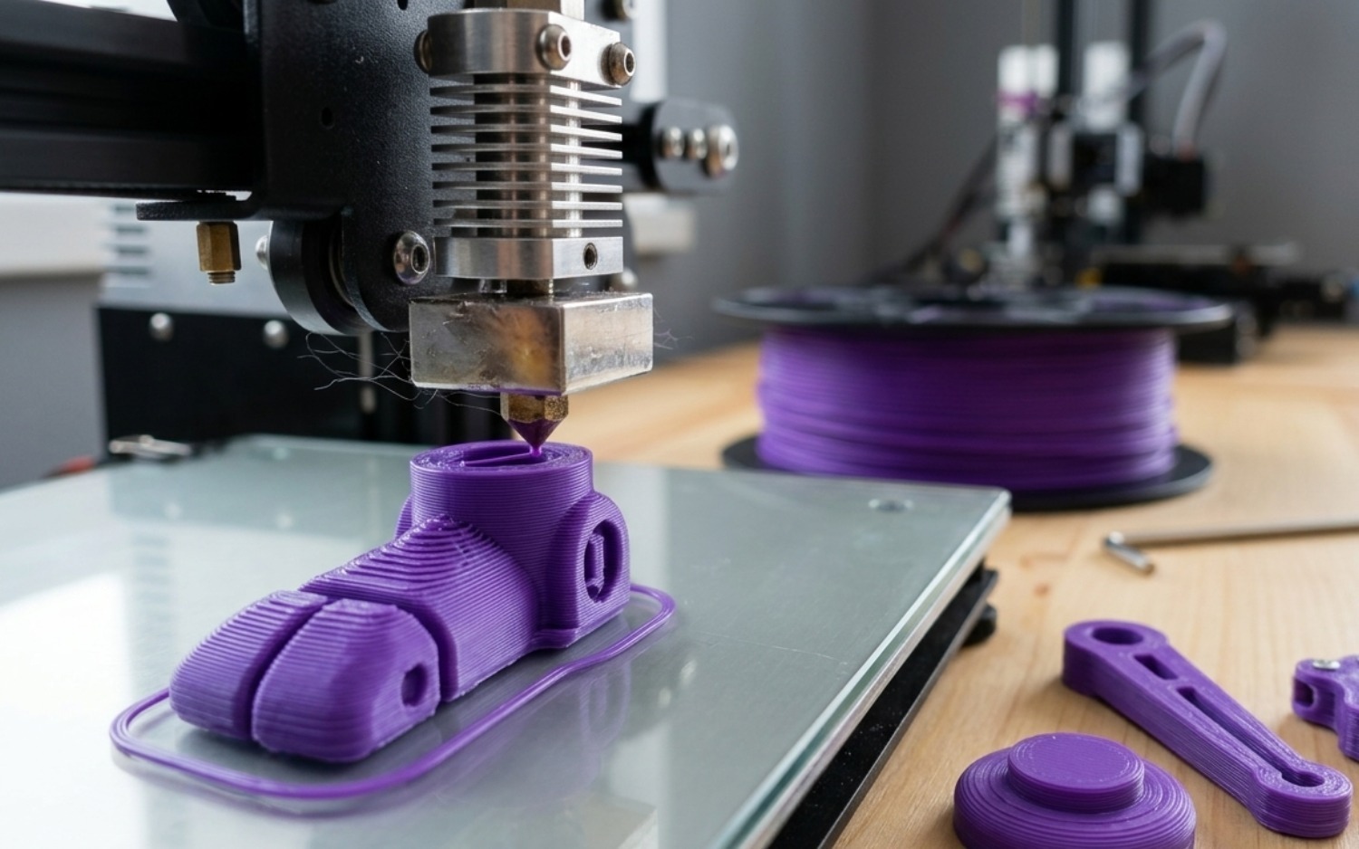 Impresora 3D fabricando una pieza