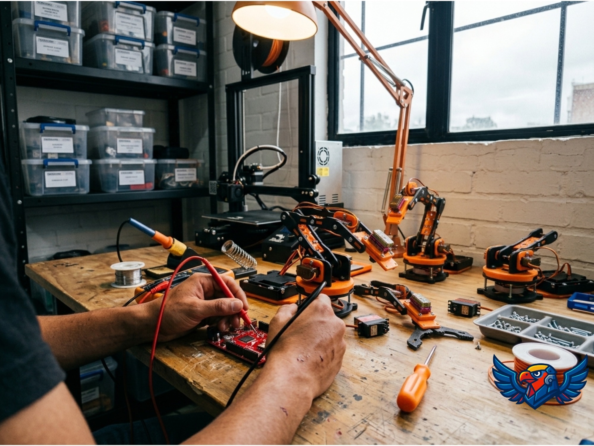 El taller en Bogotá donde se fabrican y prueban los robots