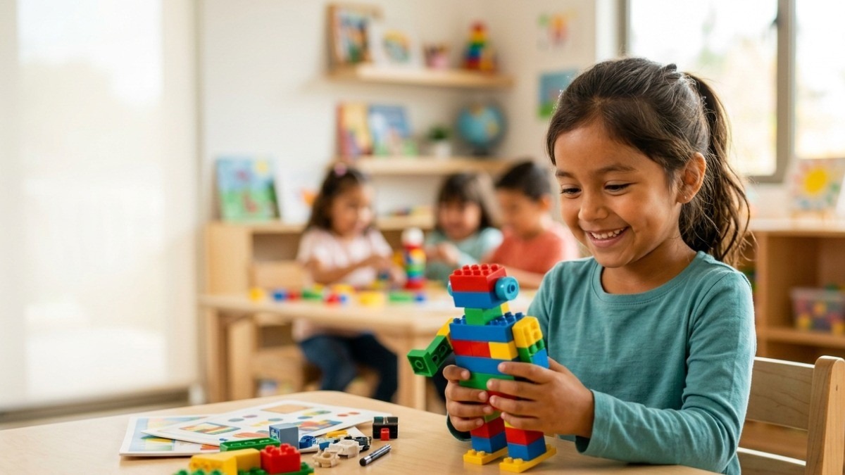 Niños de 5 a 7 años explorando robótica